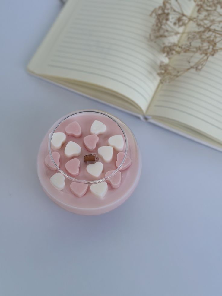 Pink Love Candle
