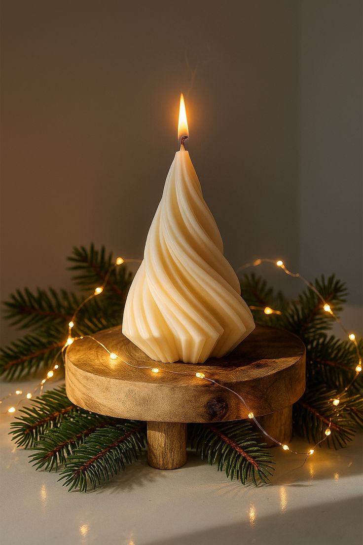 Mini Christmas Tree Candle