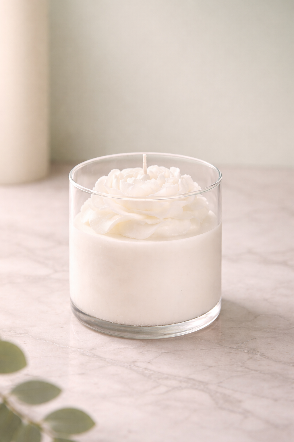 Crystal Peony Candle