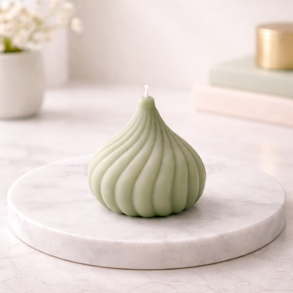 Modern Spiral Pillar Candle