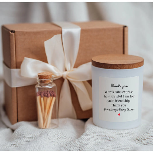 Thank You Friend Candle Gift Set