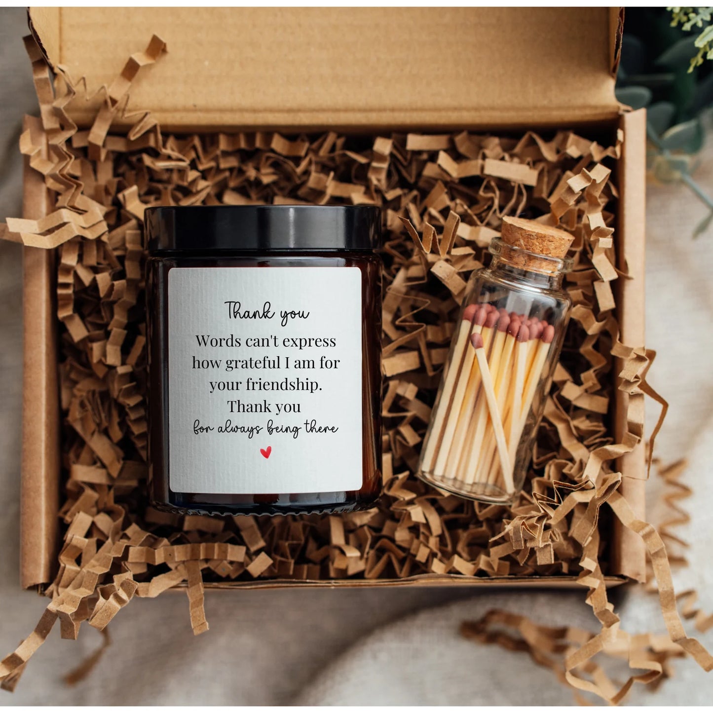 Thank You Friend Candle Gift Set