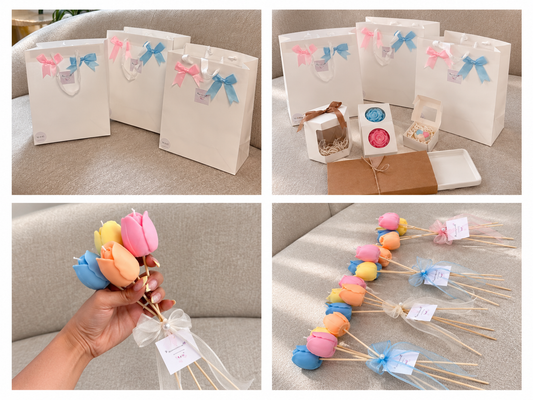 Baby shower favor candles by Moonlight