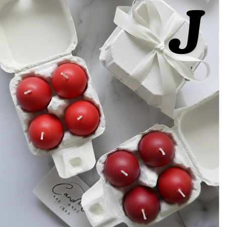 Spring Egg Candle Set – 4-Pack Gift Box