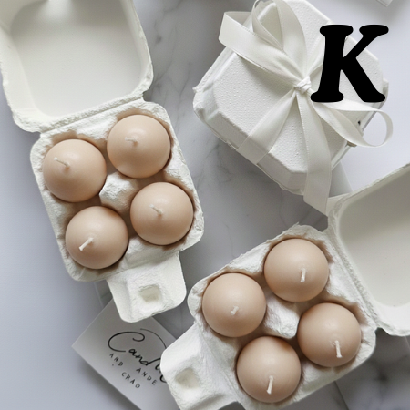 Spring Egg Candle Set – 4-Pack Gift Box