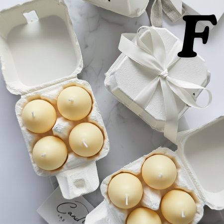 Spring Egg Candle Set – 4-Pack Gift Box
