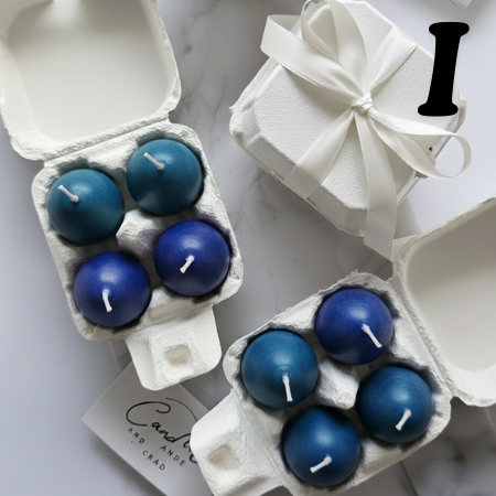 Spring Egg Candle Set – 4-Pack Gift Box