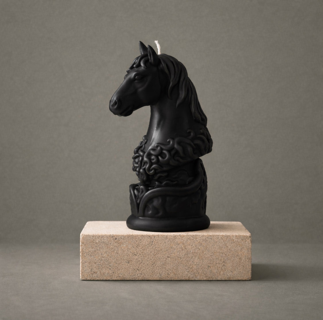 Rokhsa Horse Statue Candle