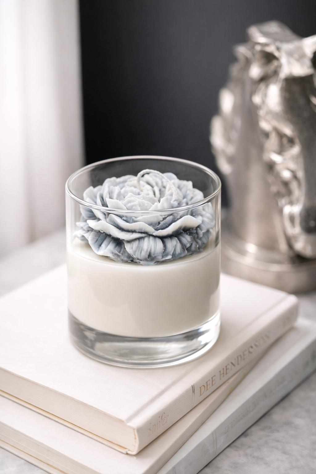 Crystal Peony Candle