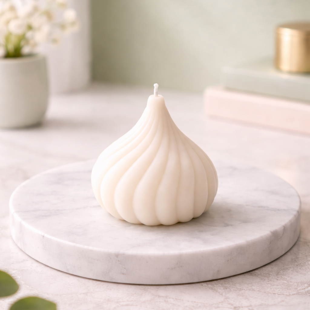 Modern Spiral Pillar Candle