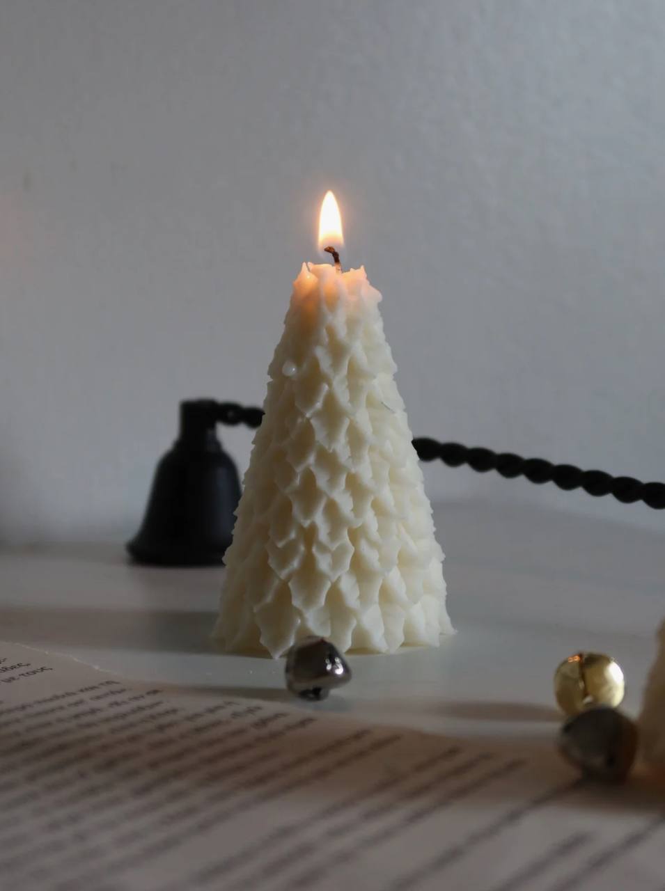 Snowy Tree Candle