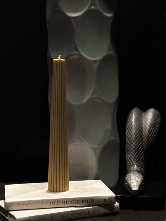 Column Ribbed Candle