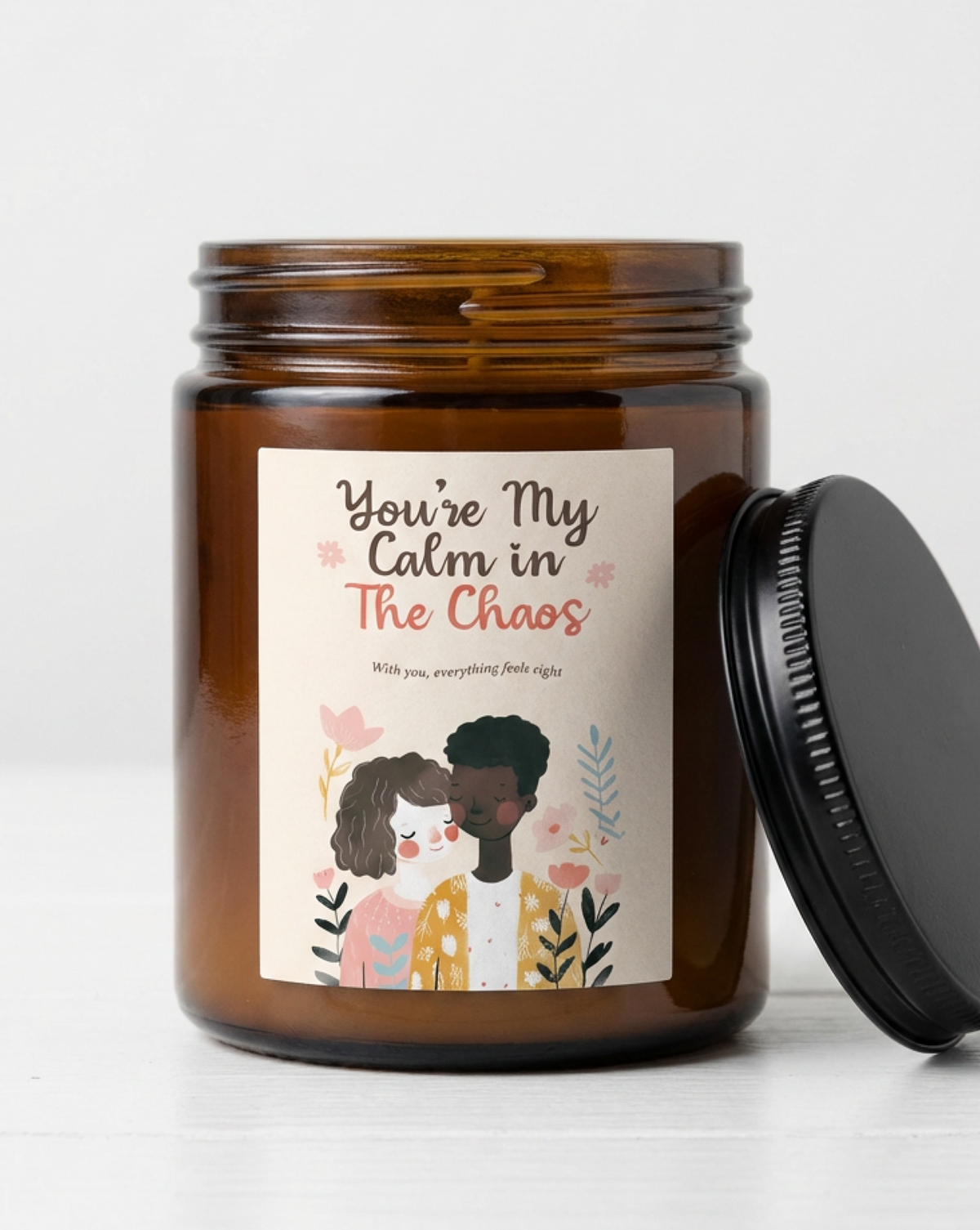 Calm in The Chaos Couple Candle