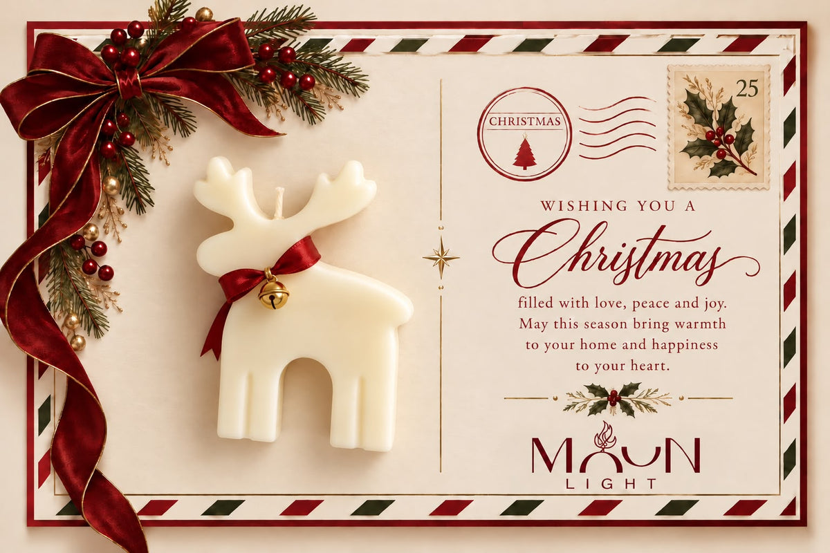 Elk Candle Christmas Gift Set