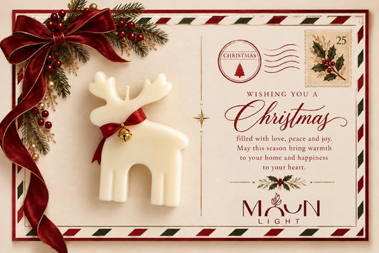 Elk Candle Christmas Gift Set