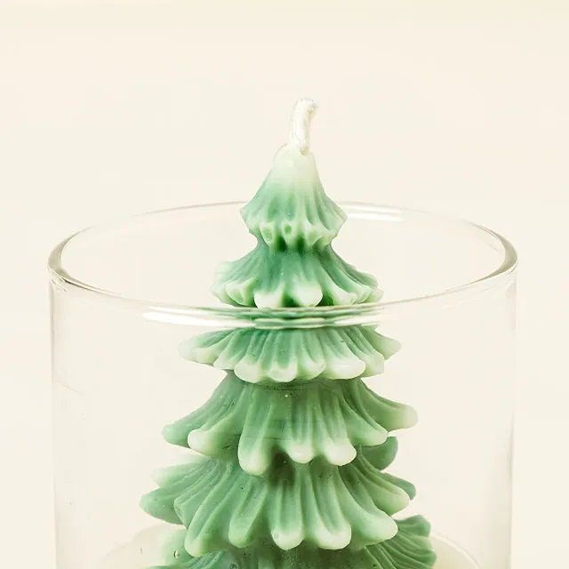 Let It Snow Tree Candle