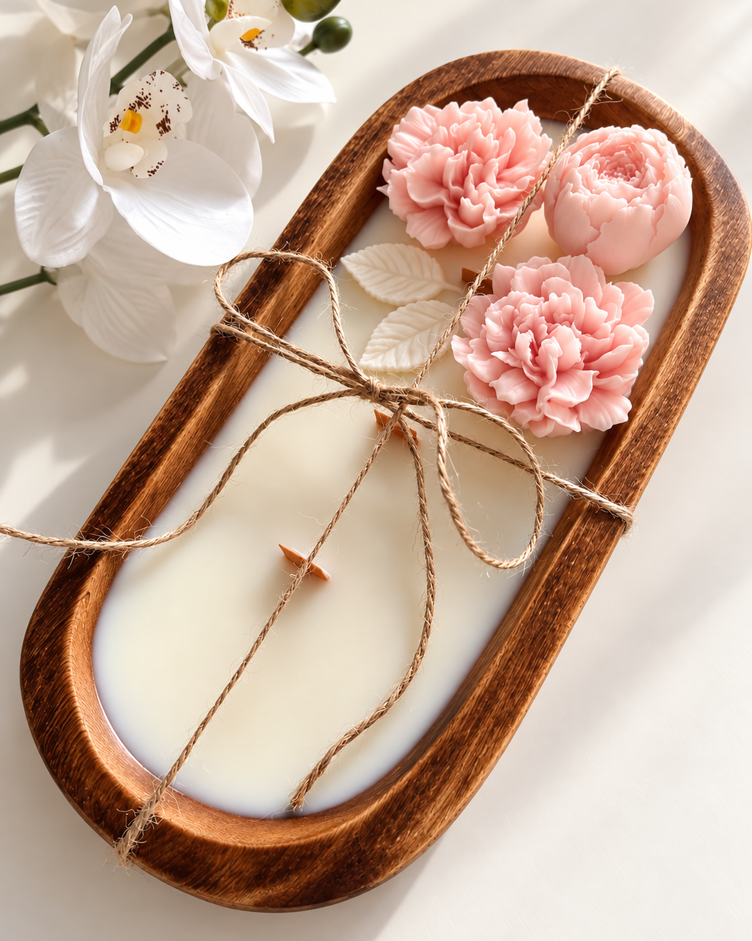 Luxury Wooden Bloom Candle