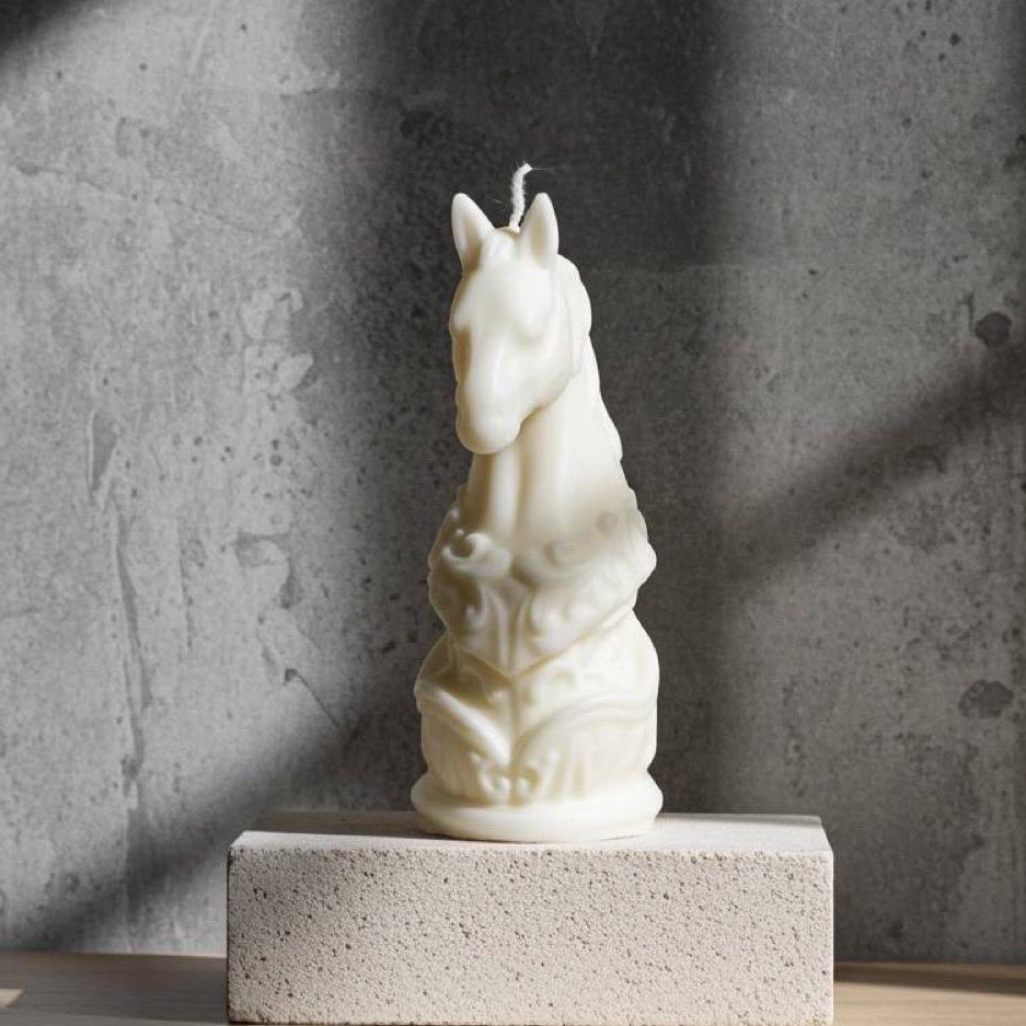 Rokhsa Horse Statue Candle